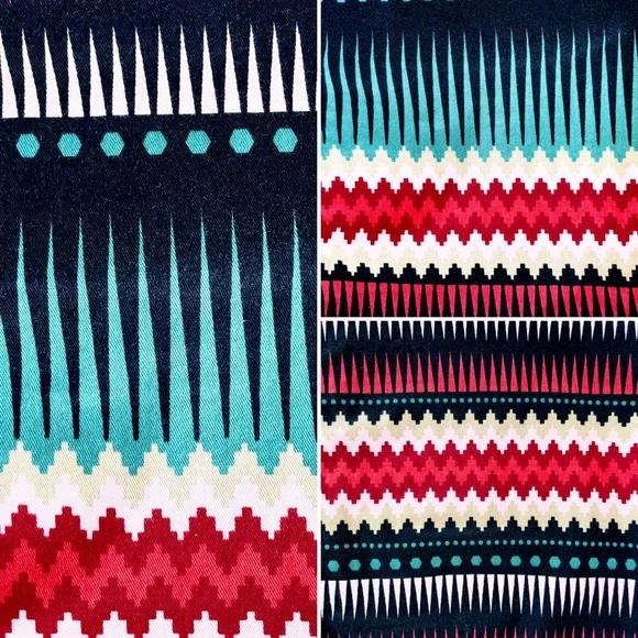 Divided / H&M Colourful Geometric Aztec Patterned Mini Skirt - Picture 11 of 14